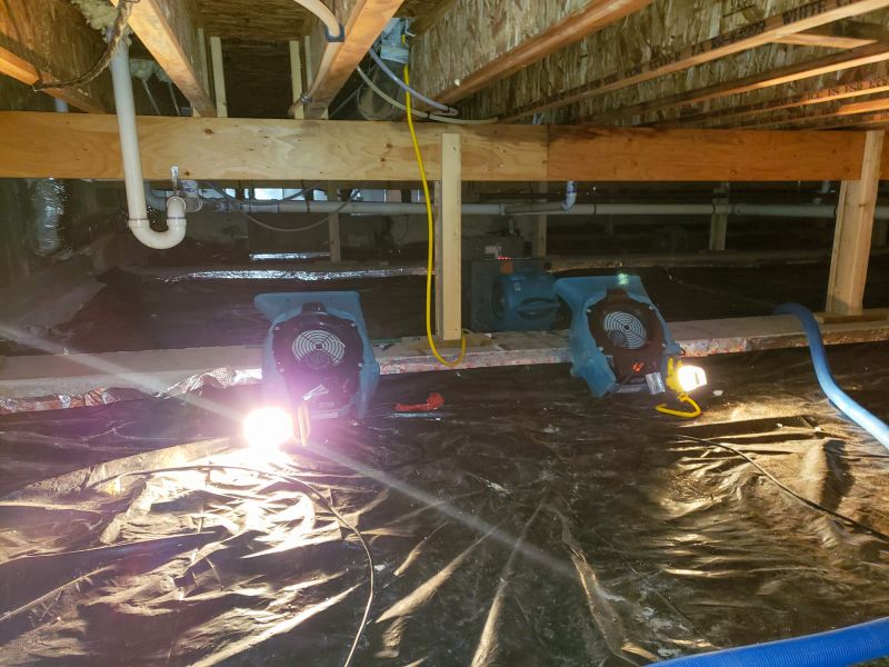 Clean and Dry Crawl Space